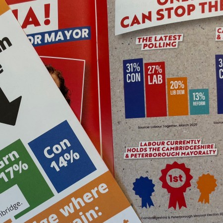 Different polling data used in the election campaign.