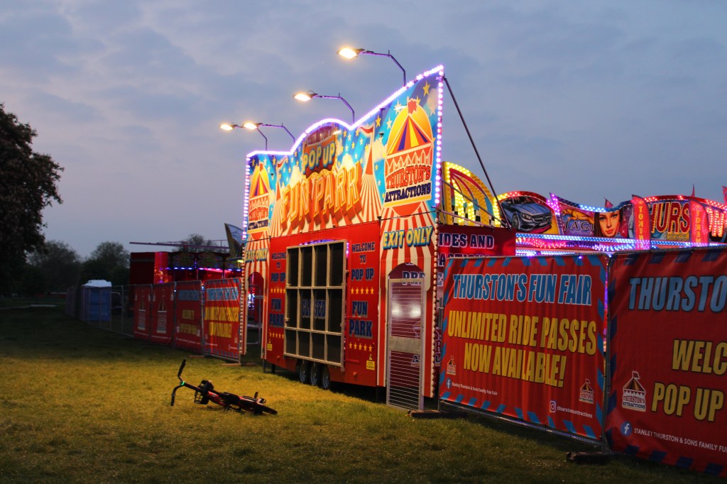 Thurston fun fair entrance gate.